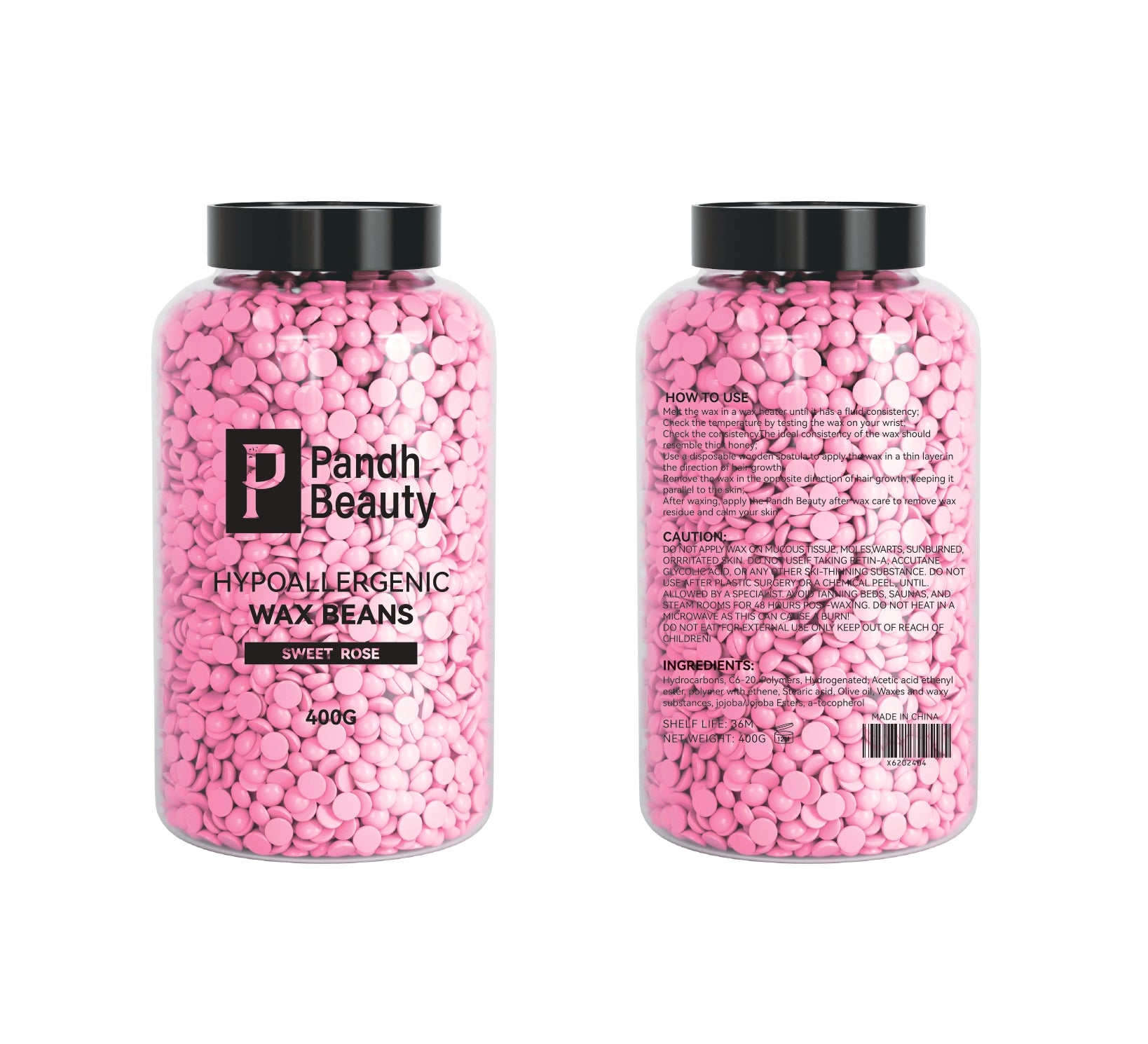 Ceara Epilat Elastica Premium PandH Rose, 400g – pandhlashes