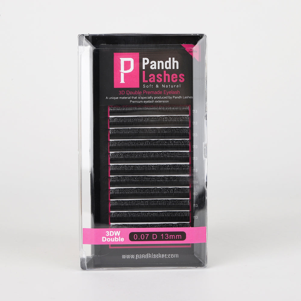 Extenstii gene 3D W Double Tips Pandh Premium – pandhlashes