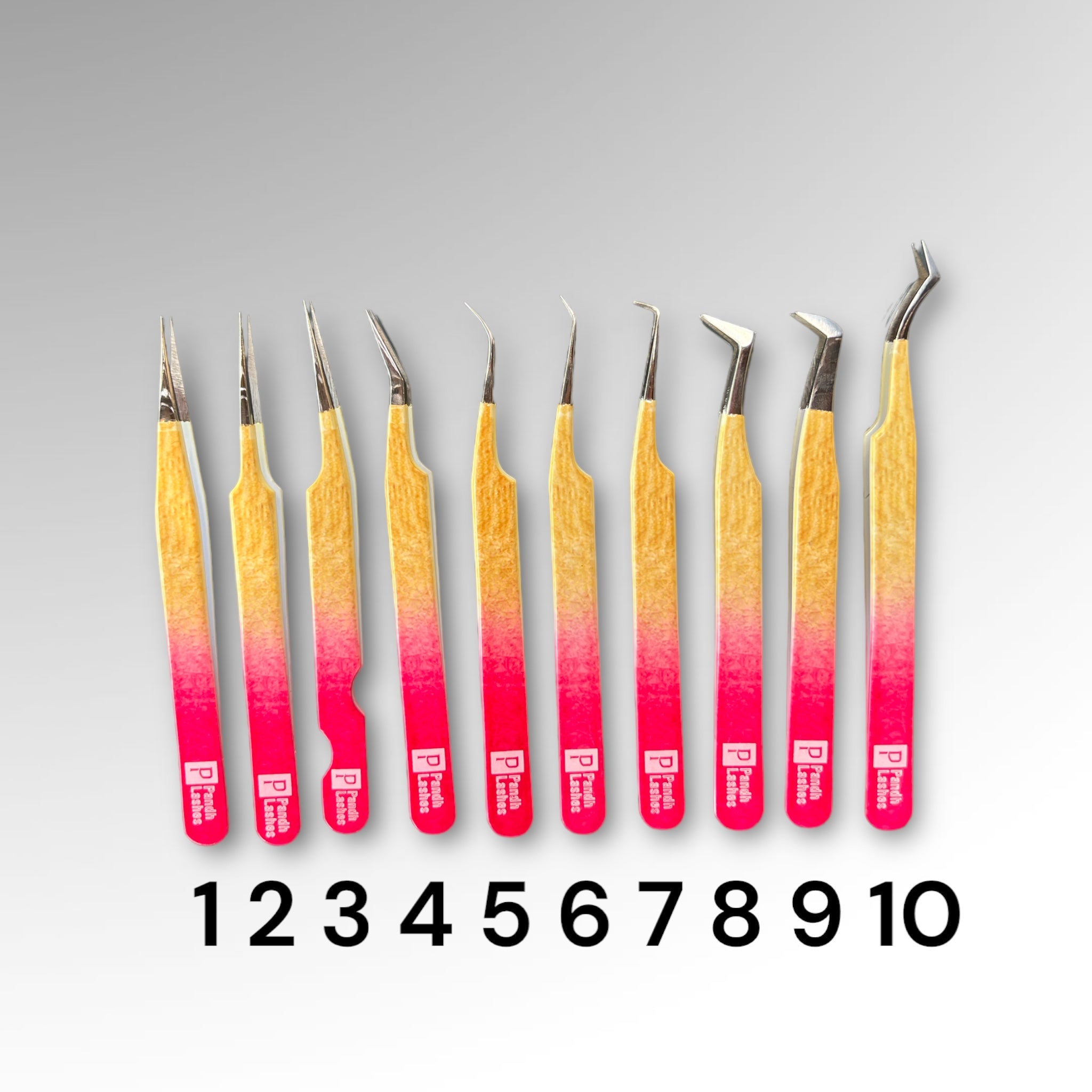 Pensete gene Rosu-Gold NOU - Fiber Tips