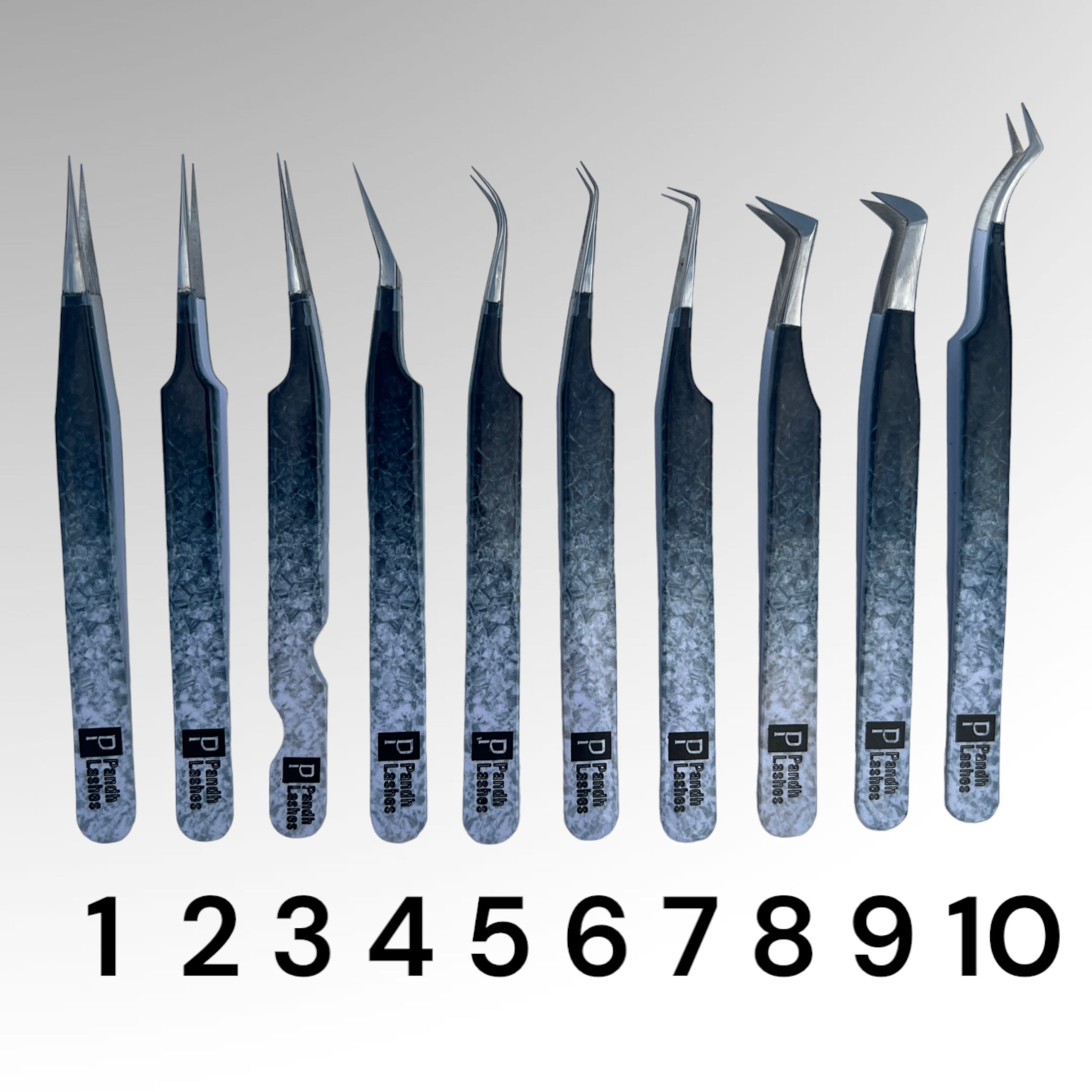 Pensete gene Alb-Negru NOU - Fiber Tips