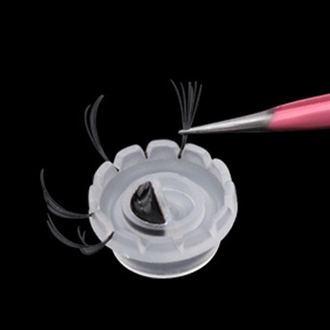 Suport lipici floare alb-transparent - 20buc